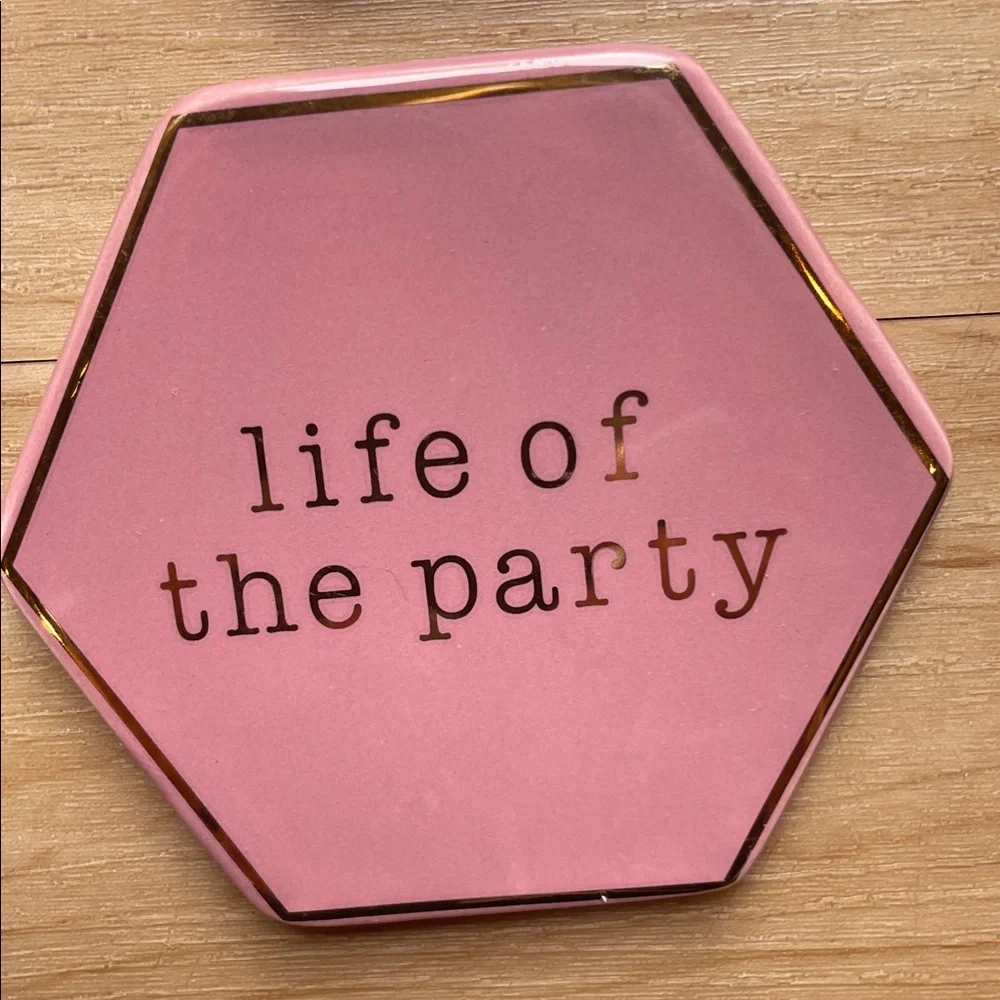 Vibrant Hexagonal Coaster Set - Blue, Pink, Mint, Cream